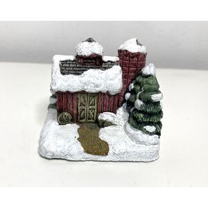 1989 The American Rustic Series Barn Silo Country Christmas Cottage Hand Painted